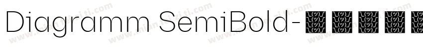 Diagramm SemiBold字体转换